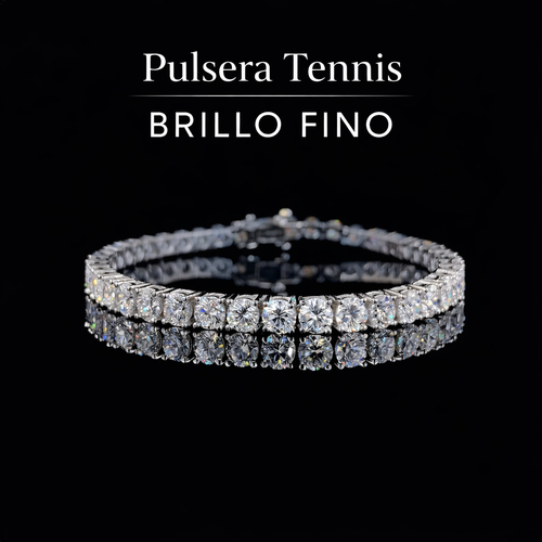 Pulsera Tennis Brillo Fino